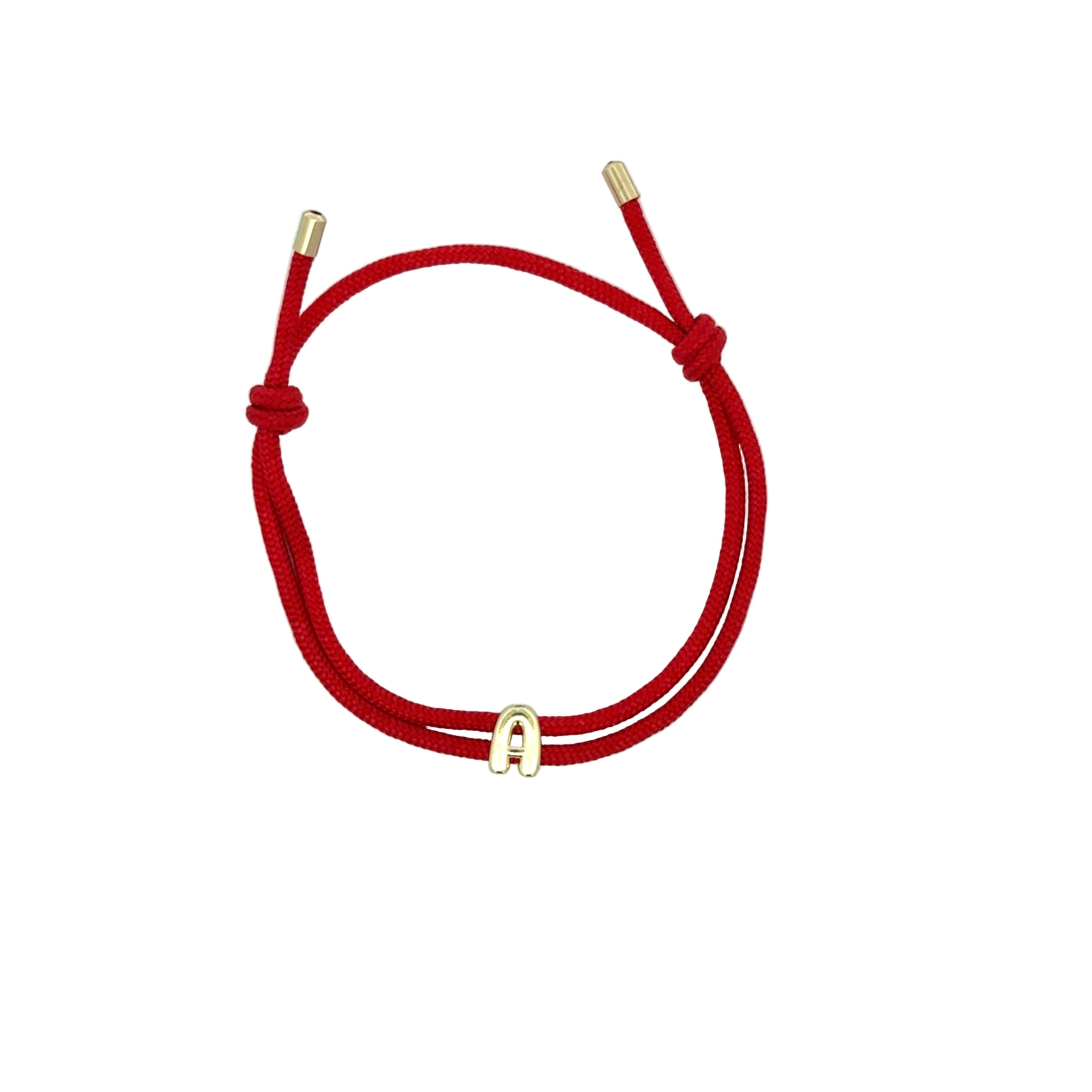 Tiny Letter Cord Bracelet