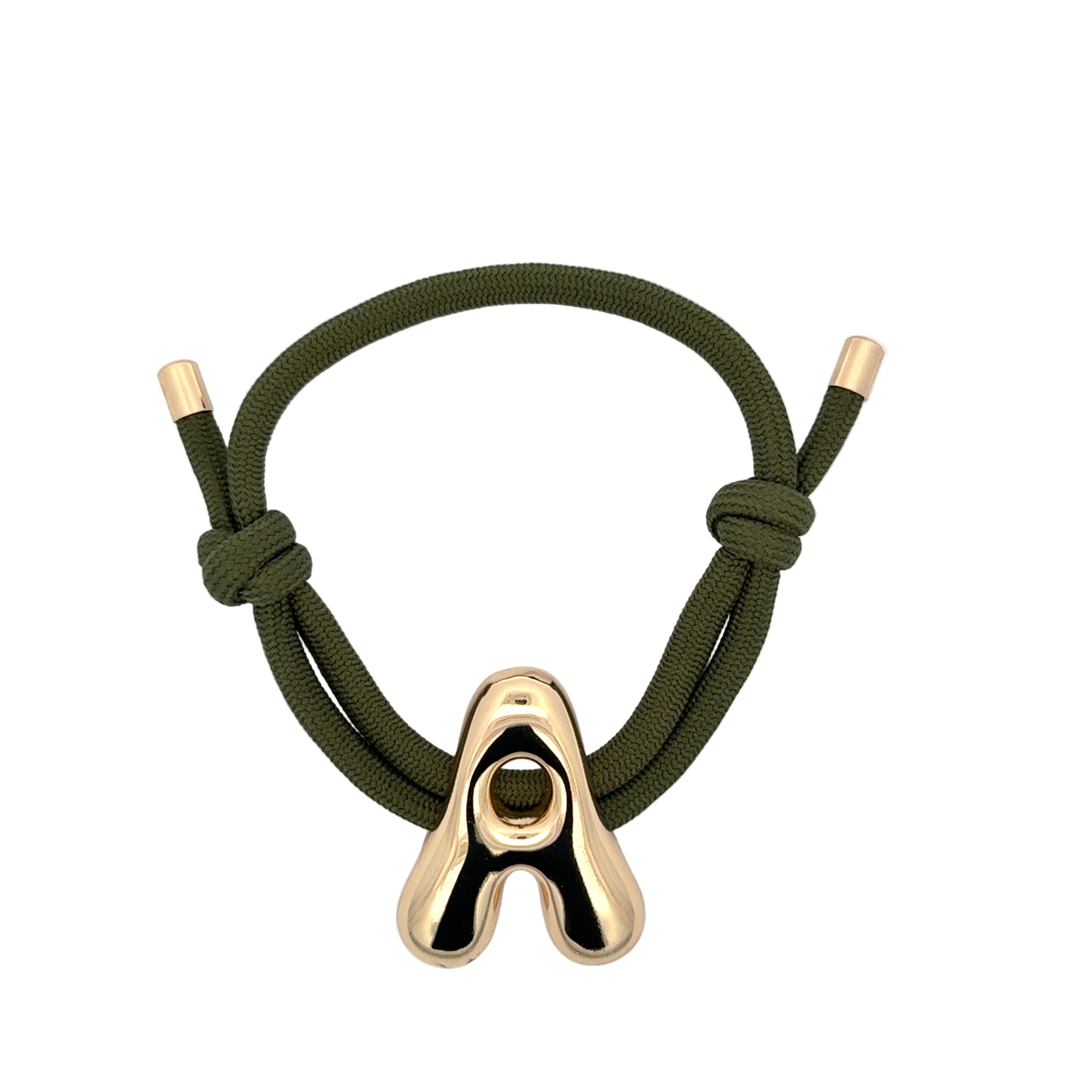 Large Letter Cord Bracelet