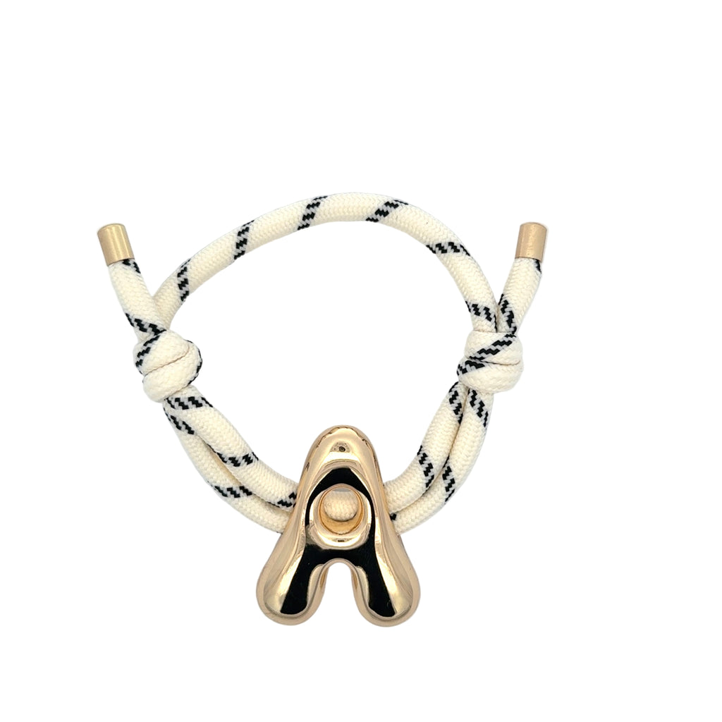Large Letter Cord Bracelet