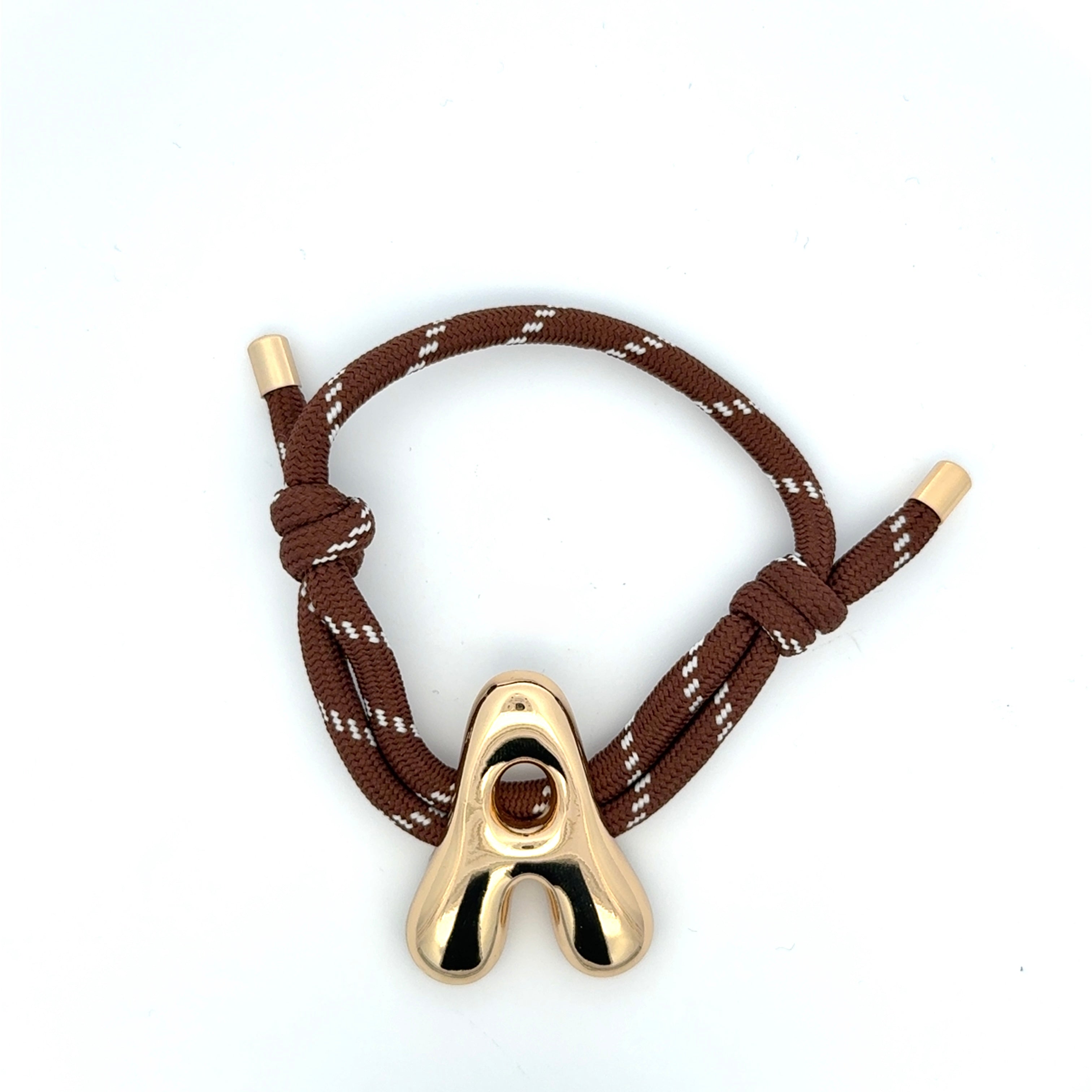 Large Letter Cord Bracelet