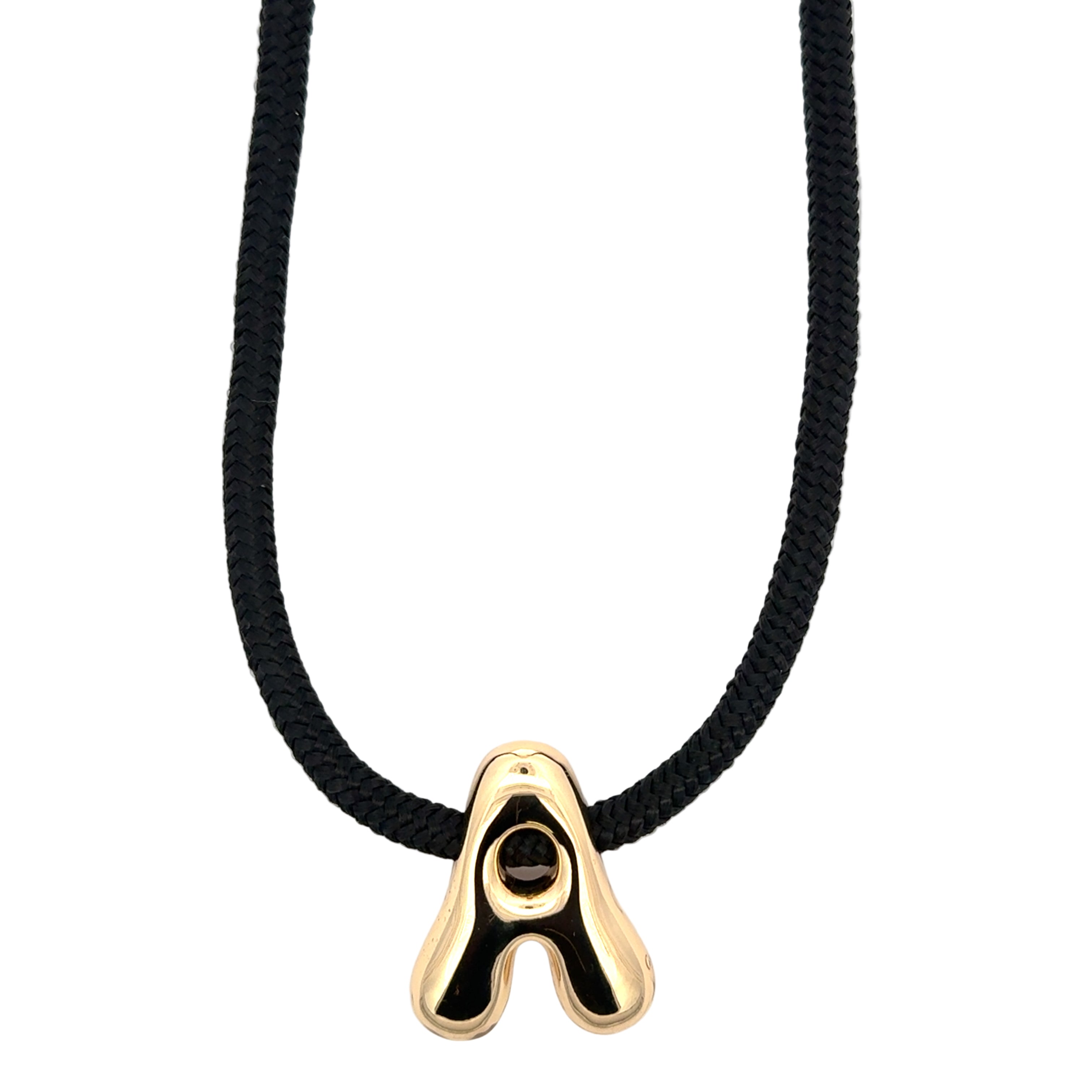 Bubble Letter Cord Necklace