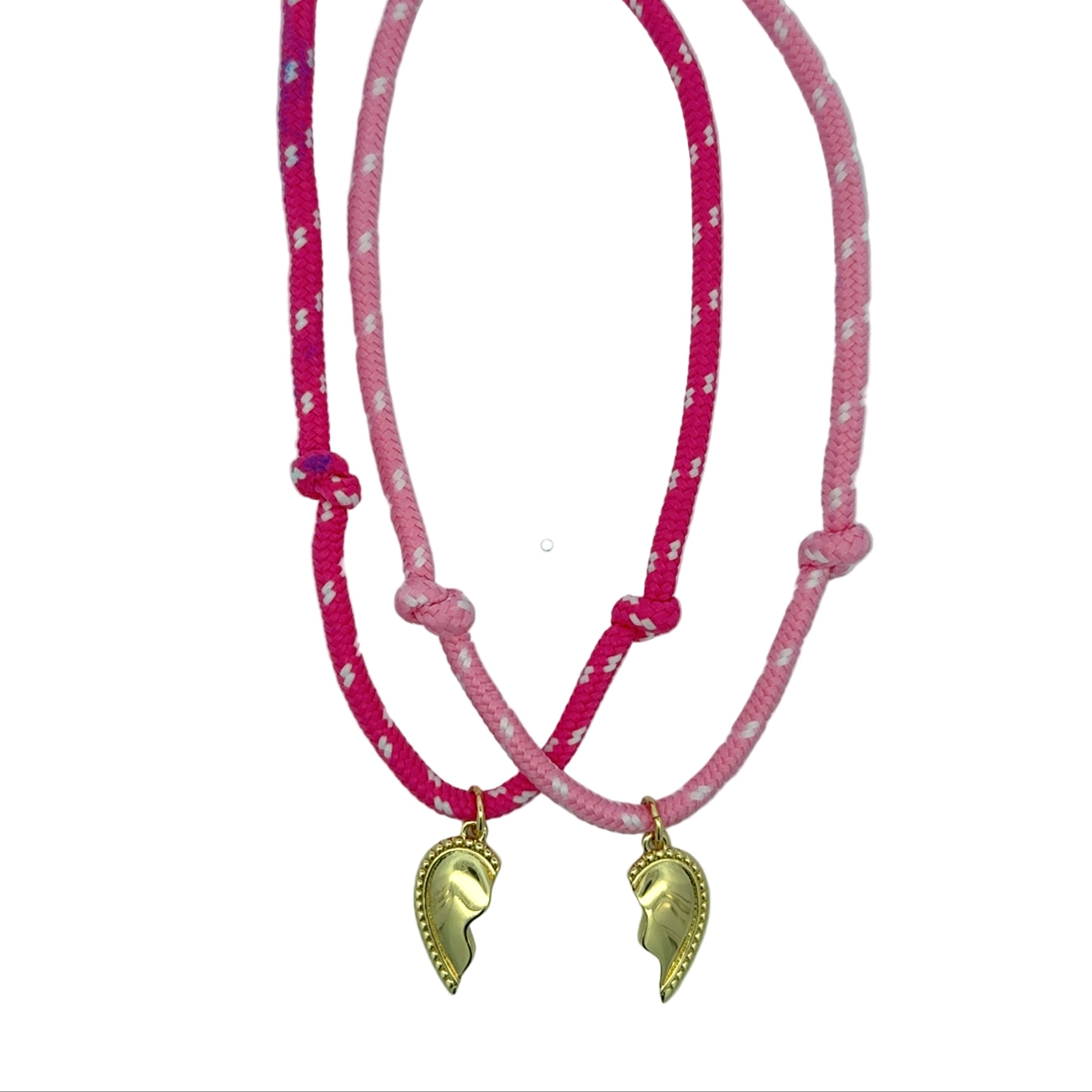 BFF Half Heart Cord Necklace