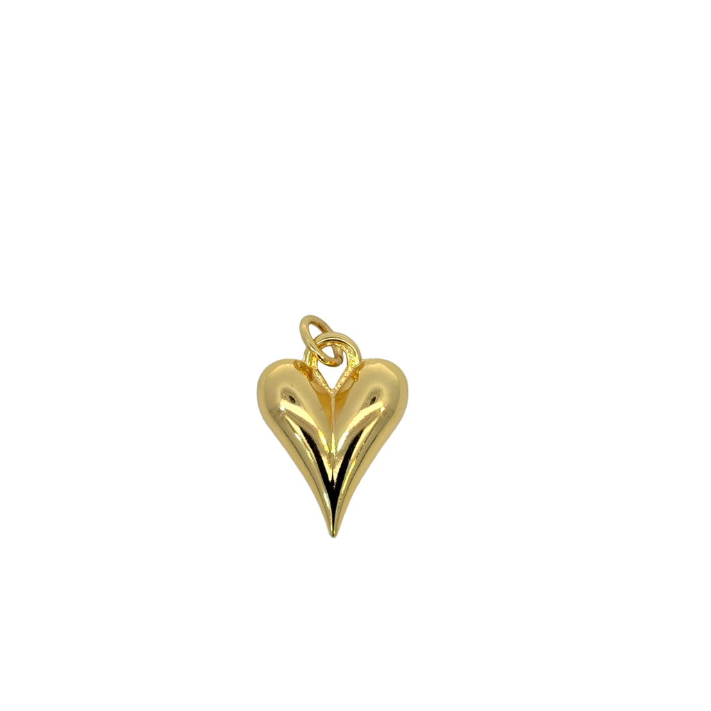 Elongated Heart Charm