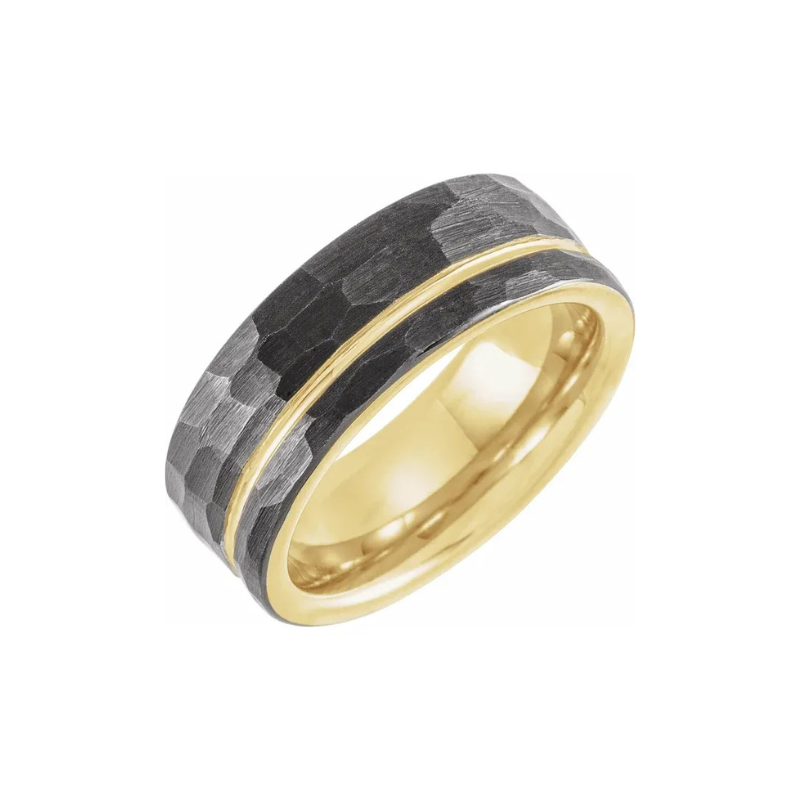 Tungsten 18k Offset Band