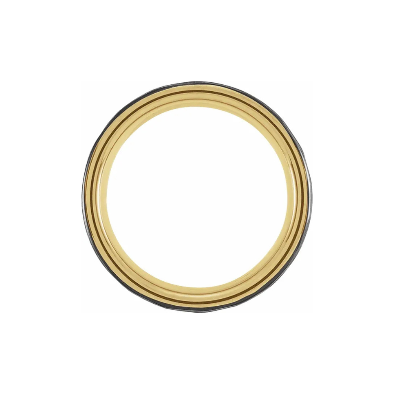 Tungsten 18k Offset Band