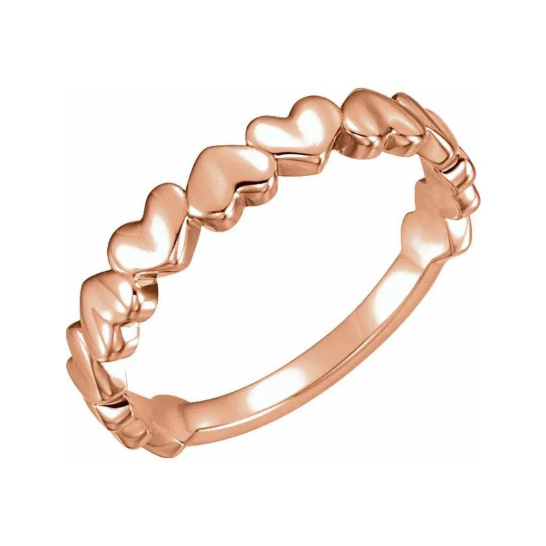 Heart Stack Ring - Nashelle