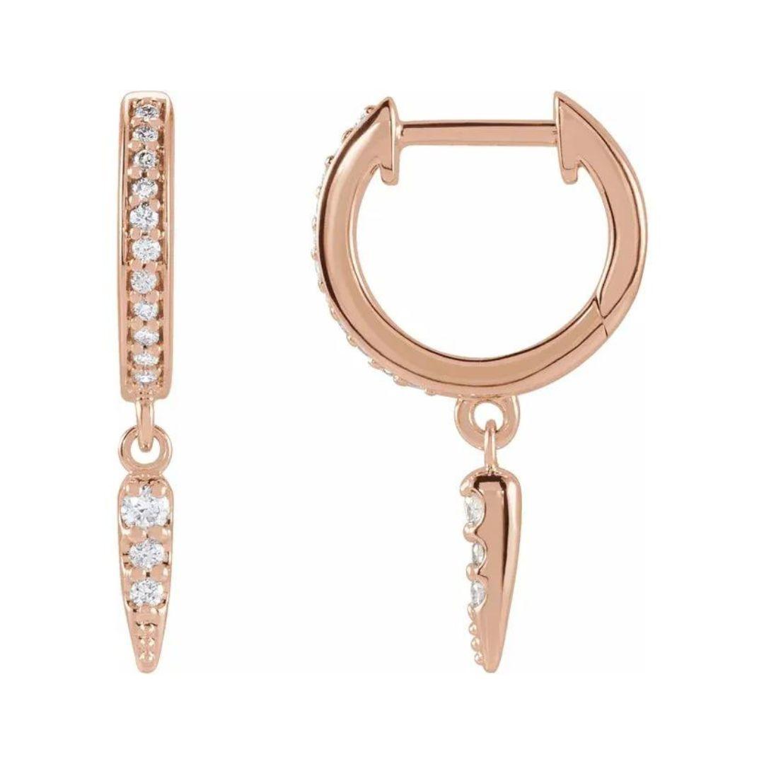 Diamond Spike Huggies - Nashelle