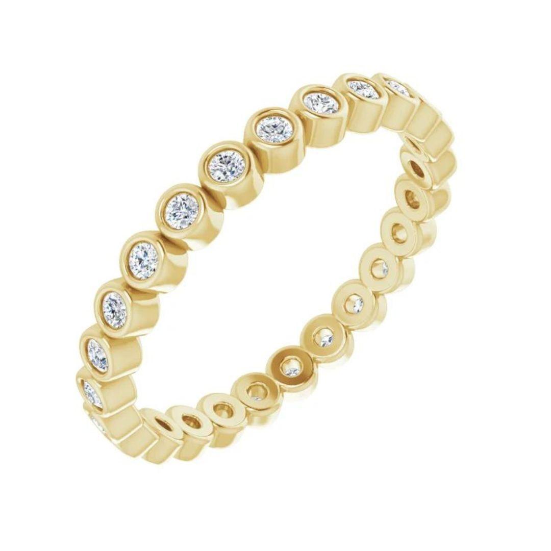 Bezel Eternity Band - Nashelle