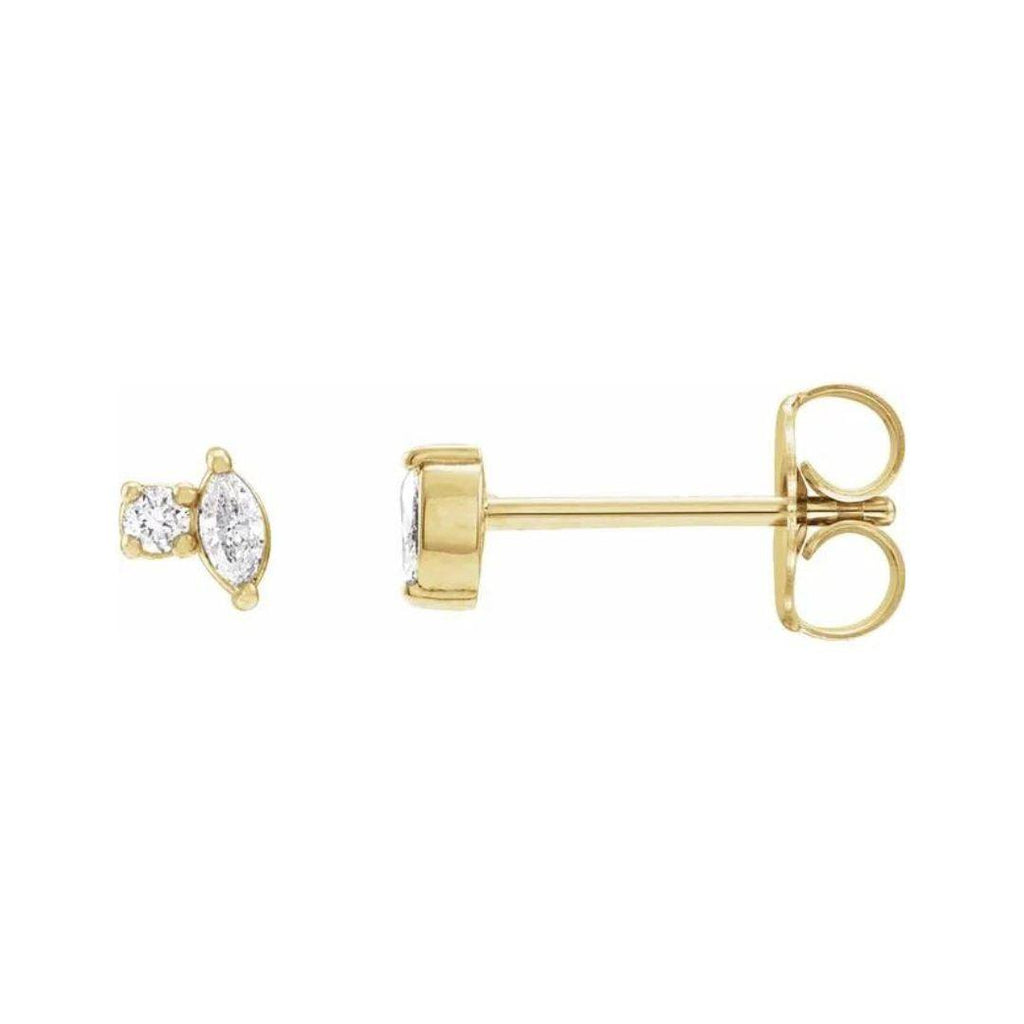 Tiny Cluster Diamond Studs - Nashelle