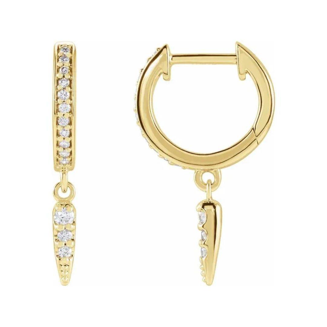 Diamond Spike Huggies - Nashelle