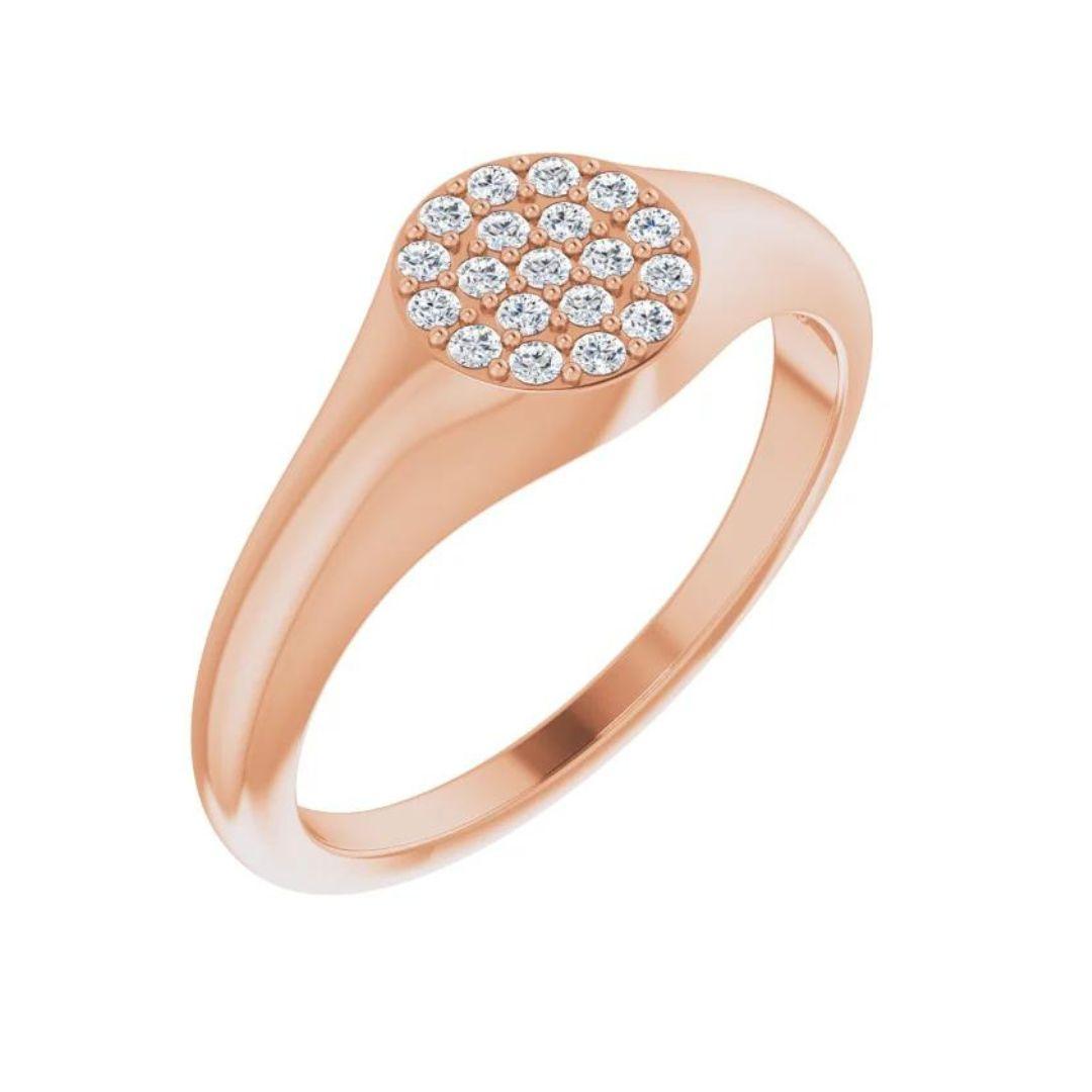 Diamond Signet Ring - Nashelle