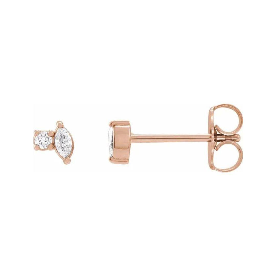 Tiny Cluster Diamond Studs - Nashelle