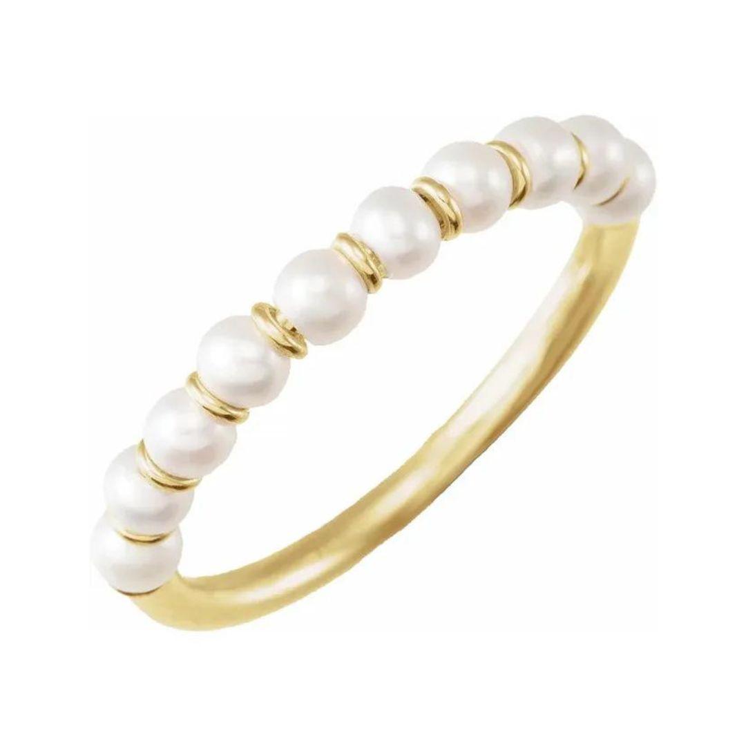 Petite Pearl Ring - Nashelle