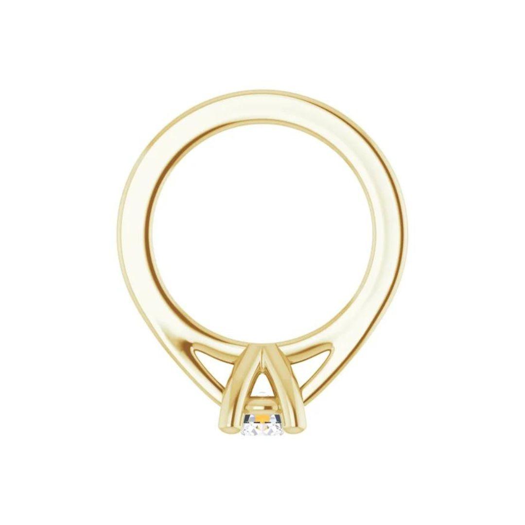 Diamond Solitaire Ring Charm - Nashelle