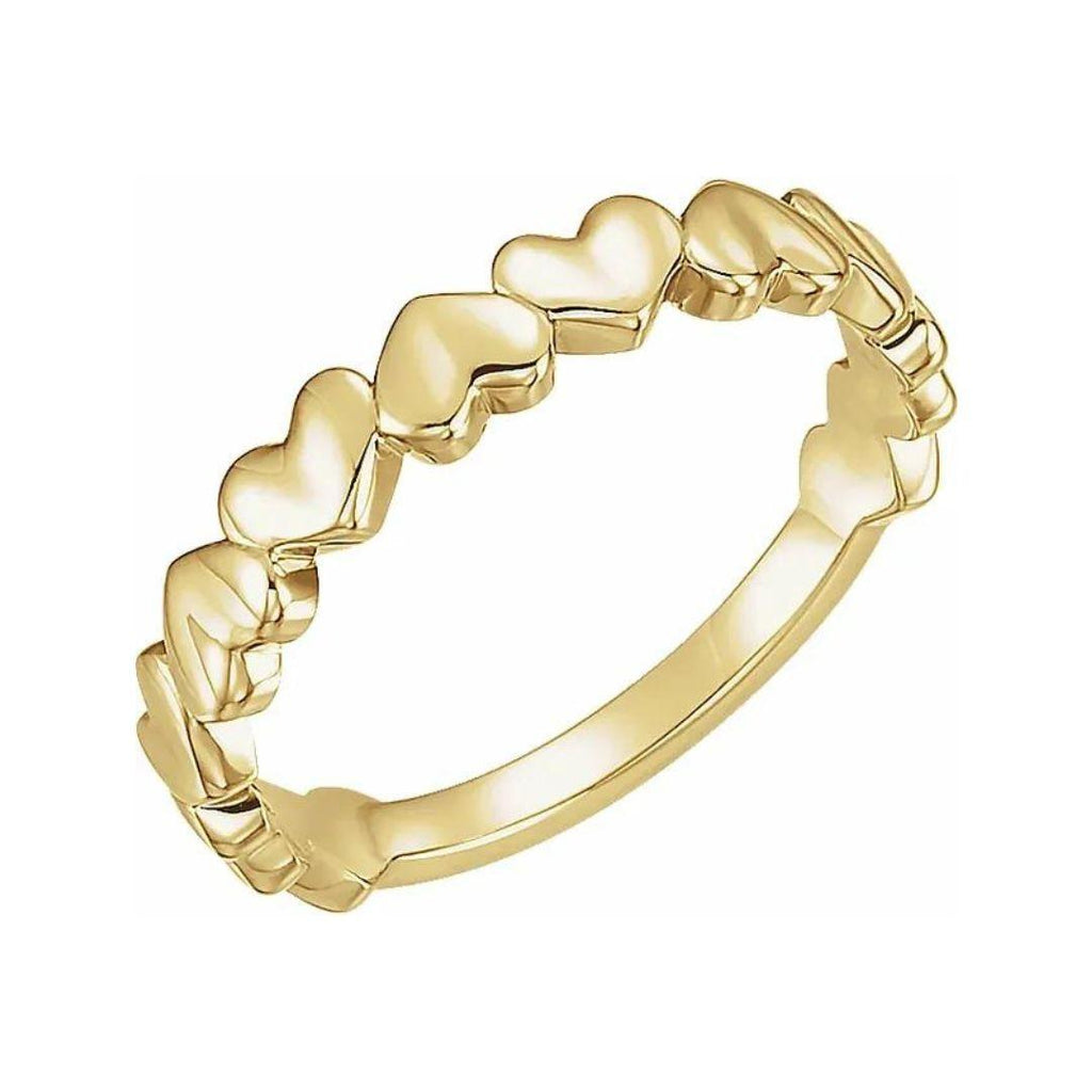 Heart Stack Ring - Nashelle