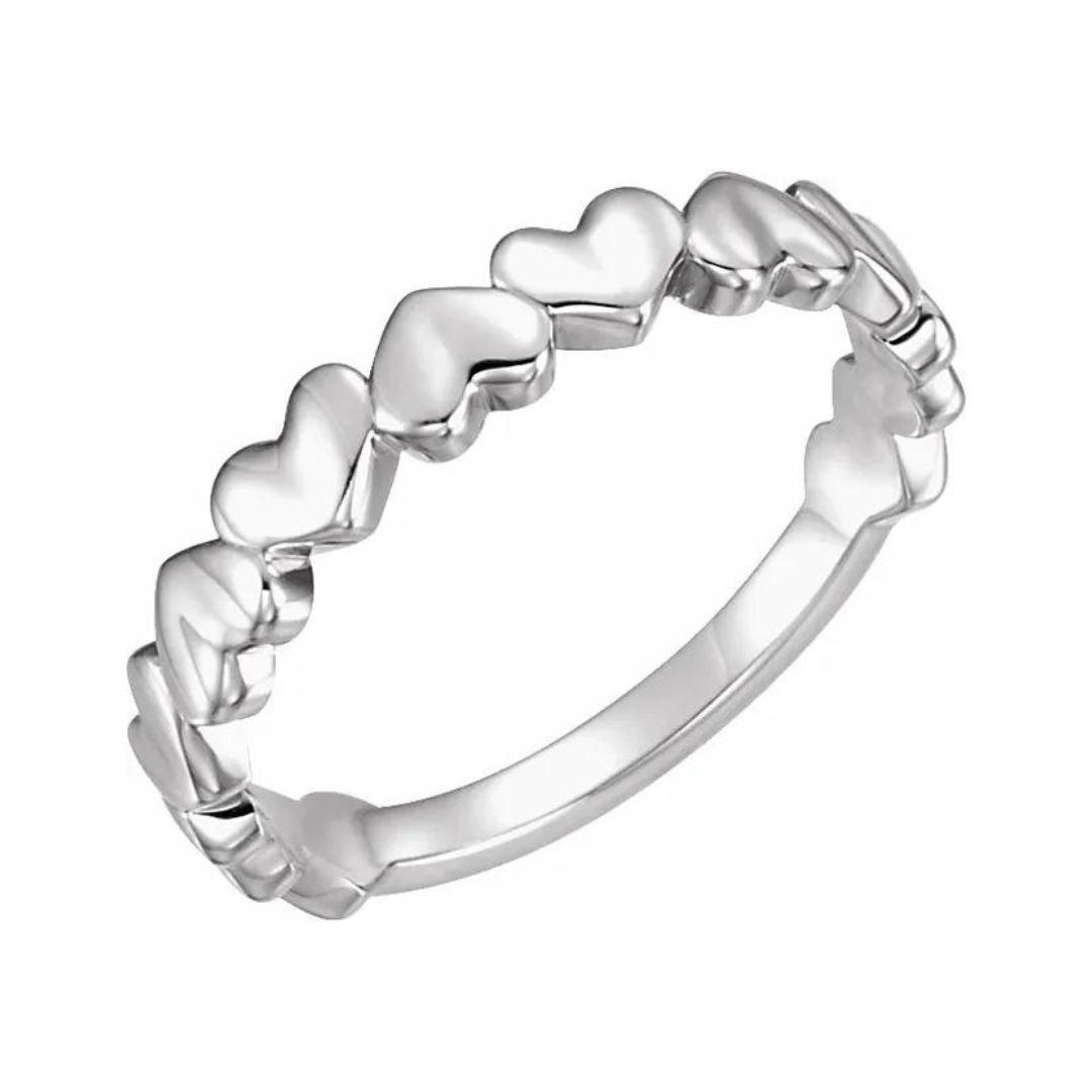 Heart Stack Ring - Nashelle