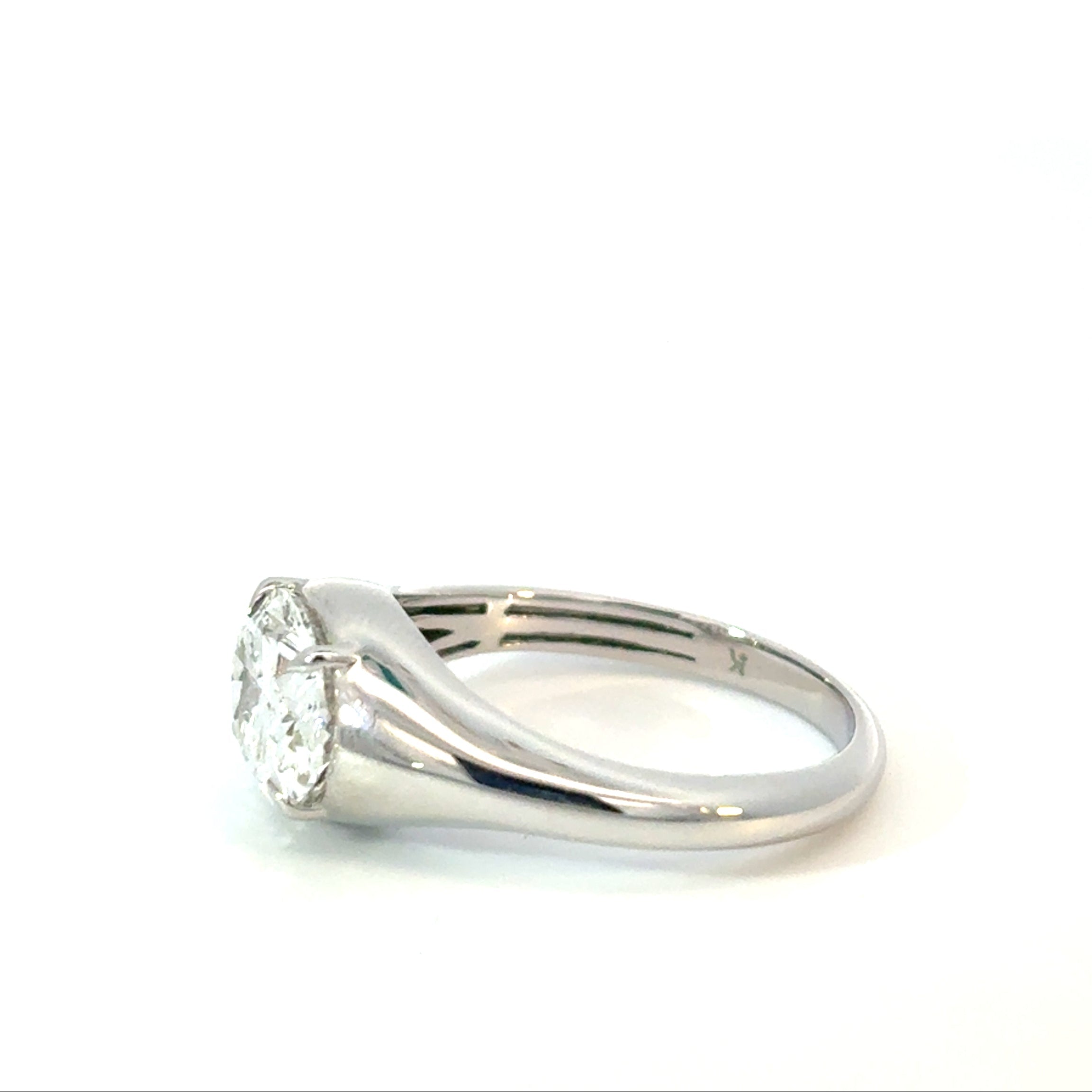 Oval Cut Diamond Solitaire Ring