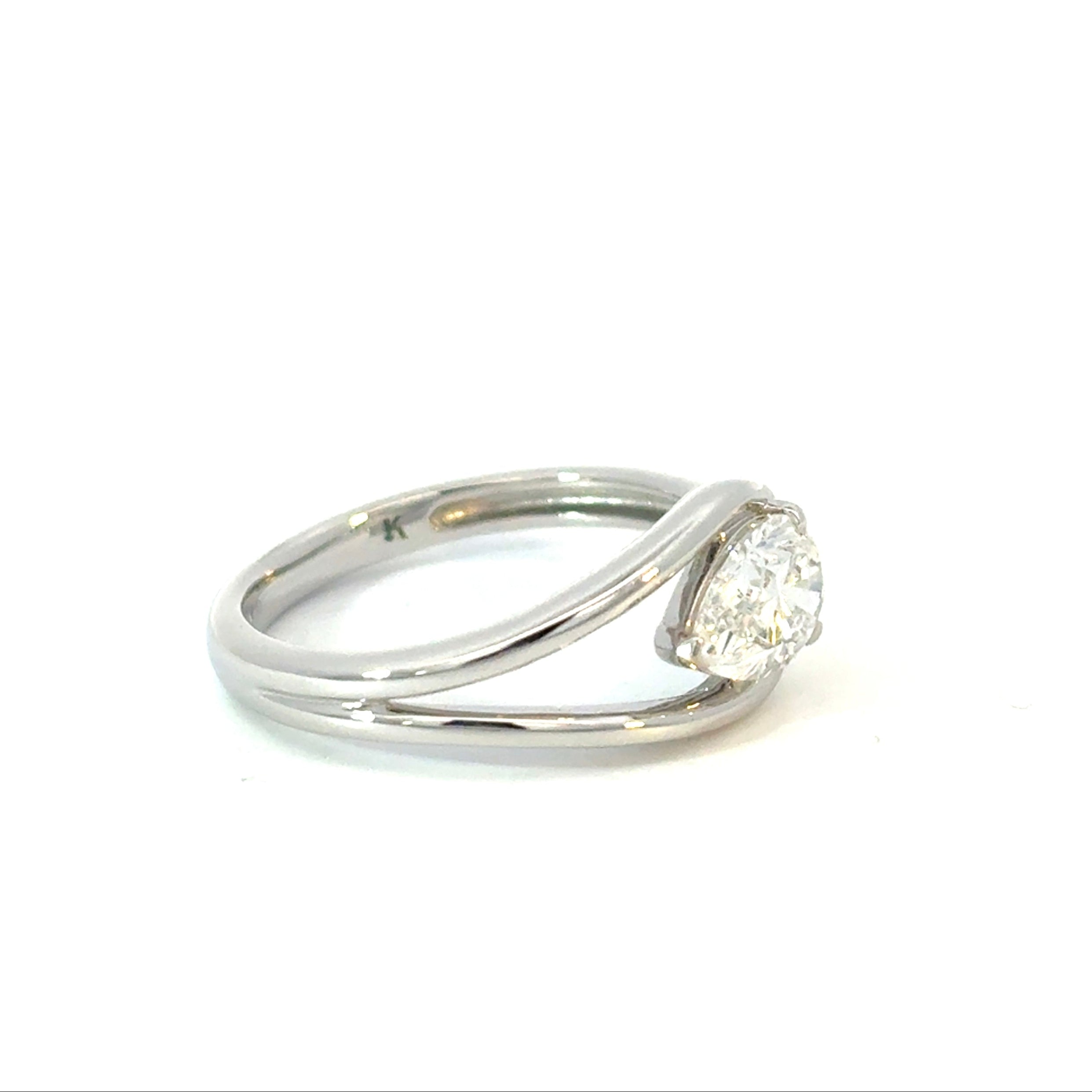 Nestled Pear Diamond Wrap Ring