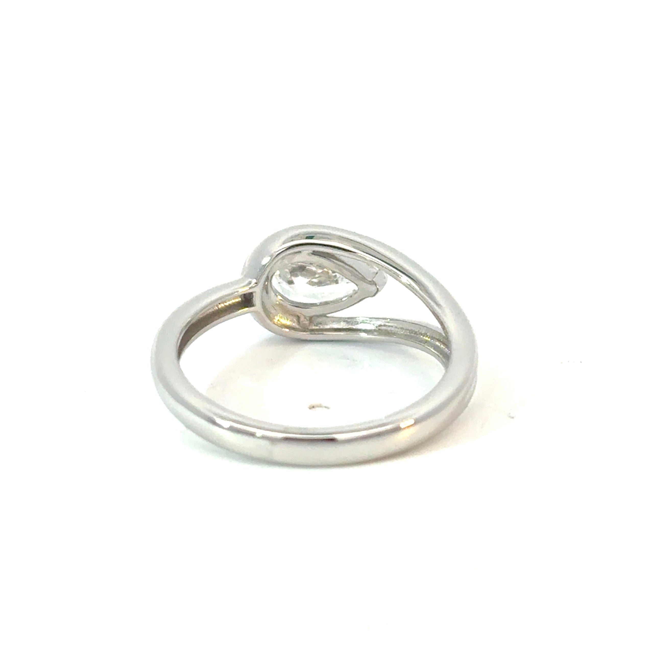 Nestled Pear Diamond Wrap Ring