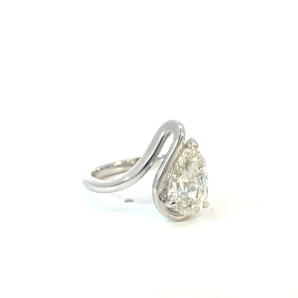 Embrace Pear Diamond Wrap Ring