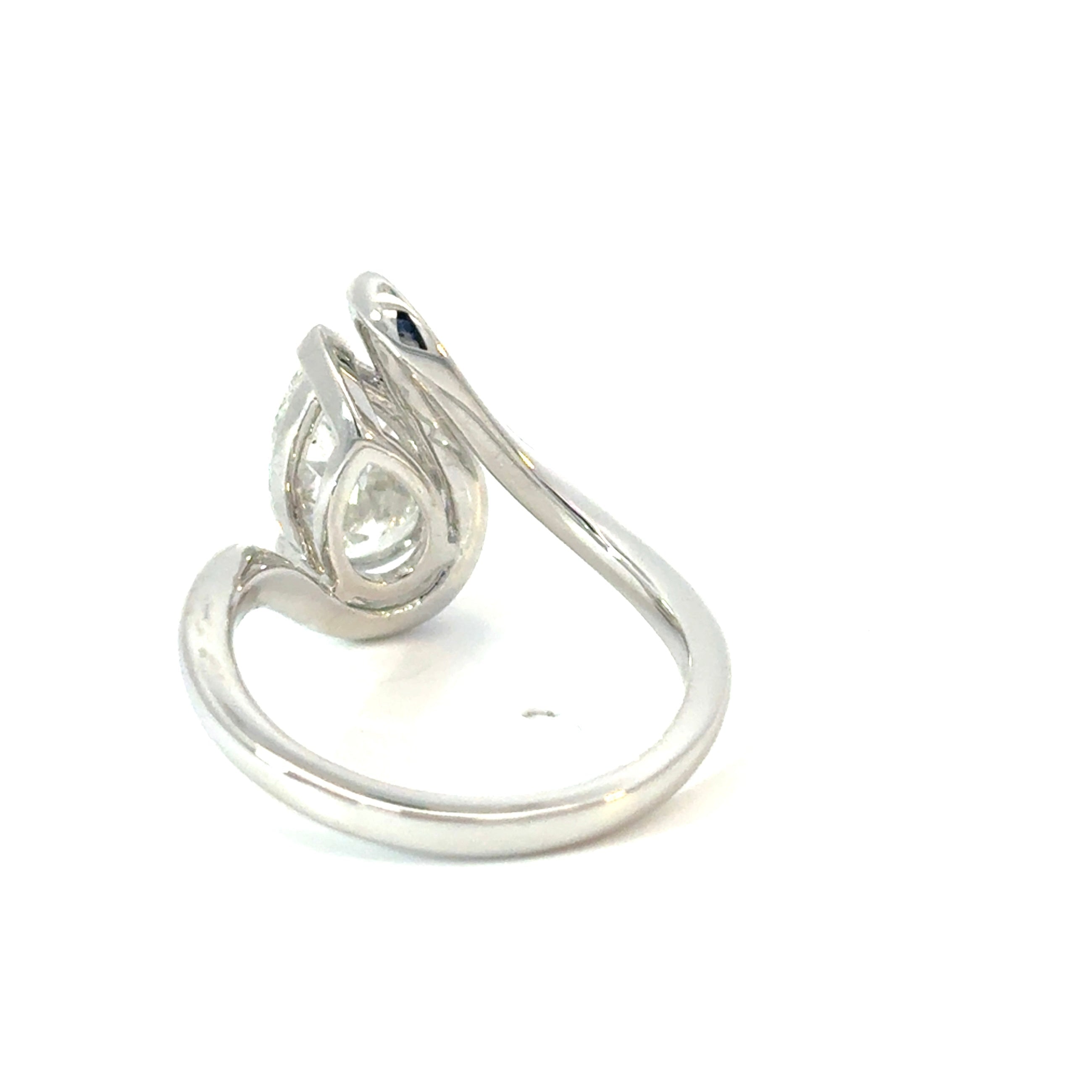 Embrace Pear Diamond Wrap Ring