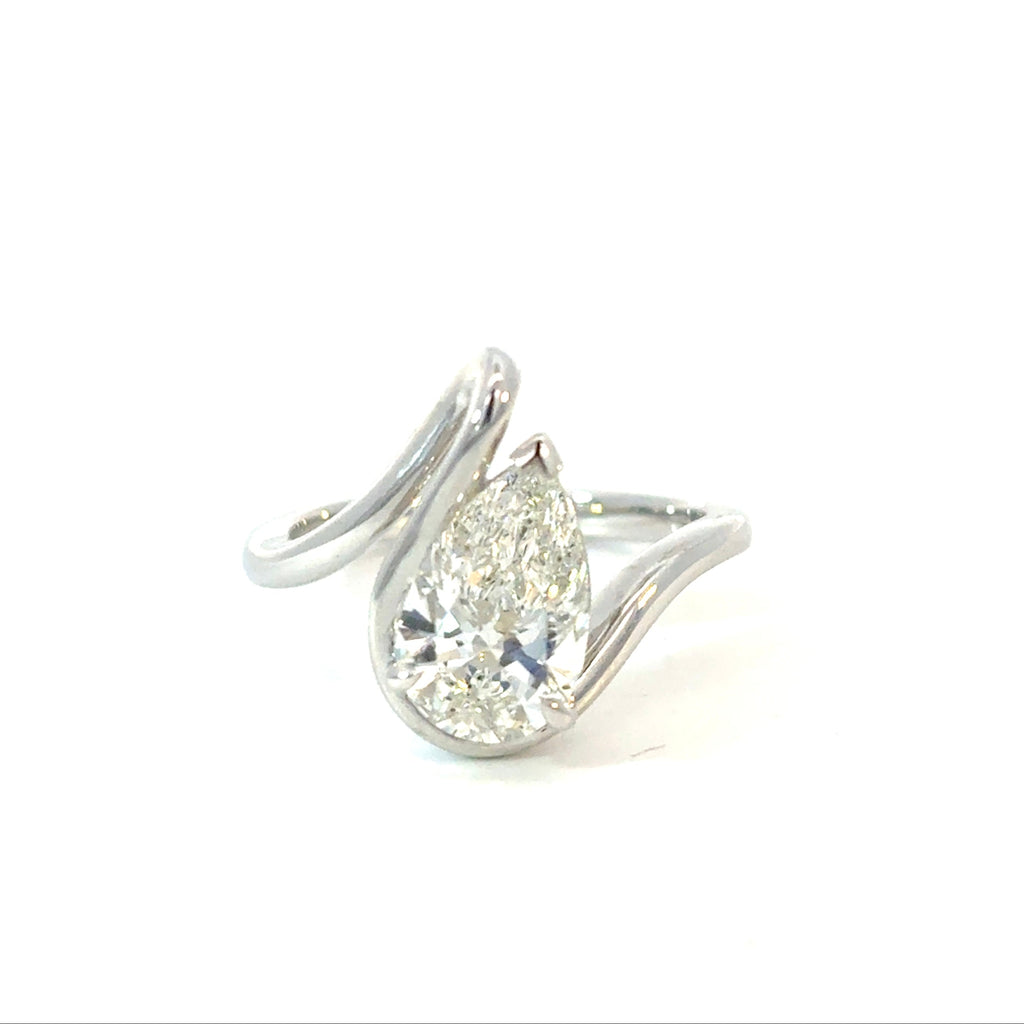 Embrace Pear Diamond Wrap Ring
