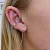 Ear Cuff With Diamond Stud - Nashelle
