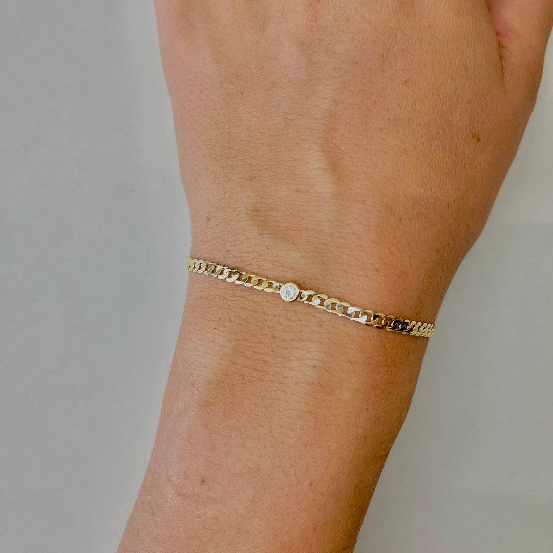 Diamond Link Bracelet - Nashelle