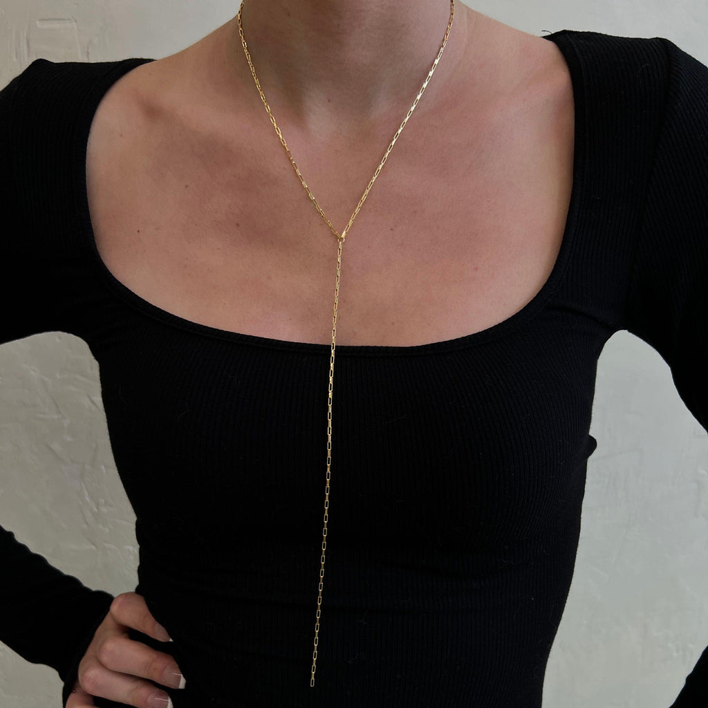 Box Chain Lariat - Nashelle