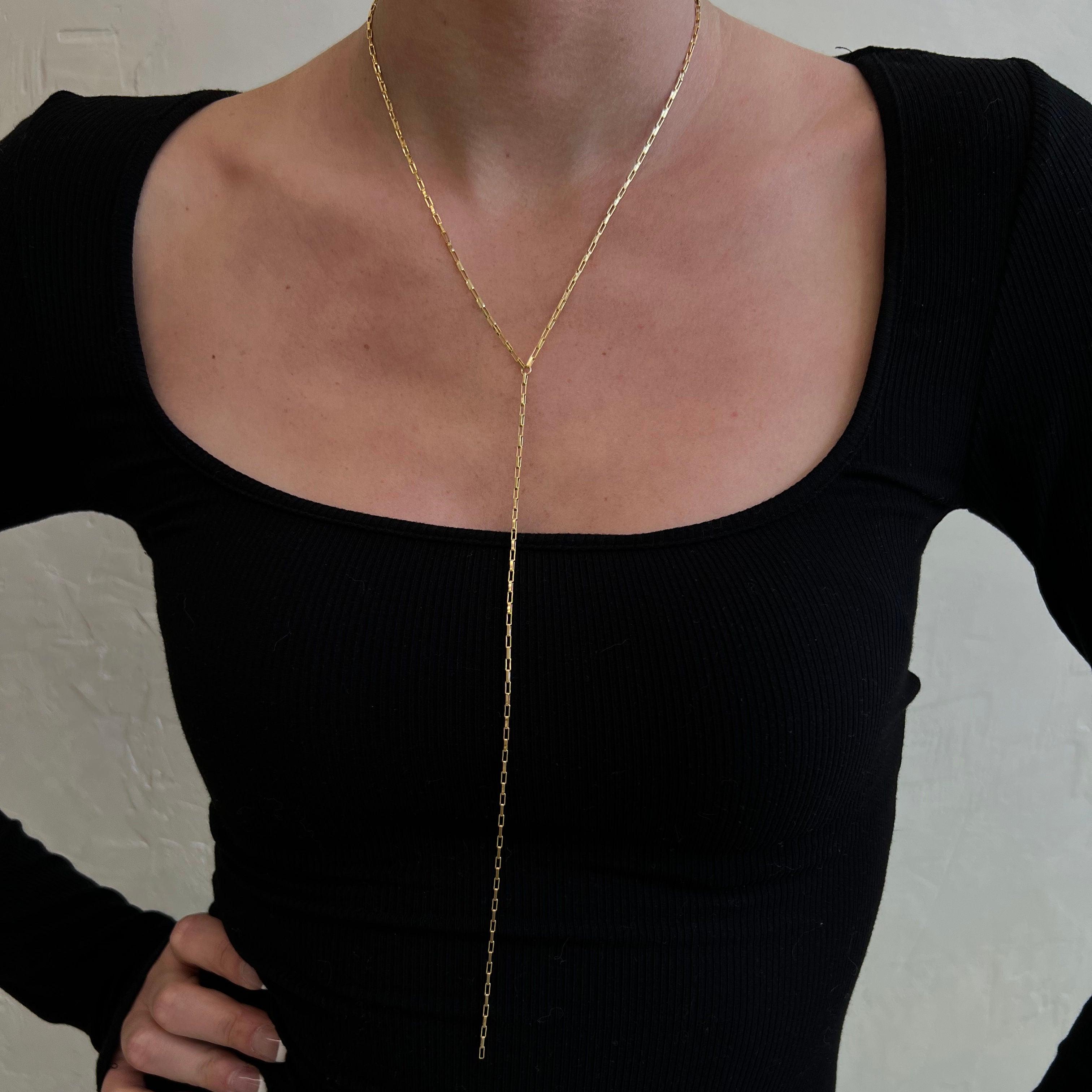 Box Chain Lariat - Nashelle