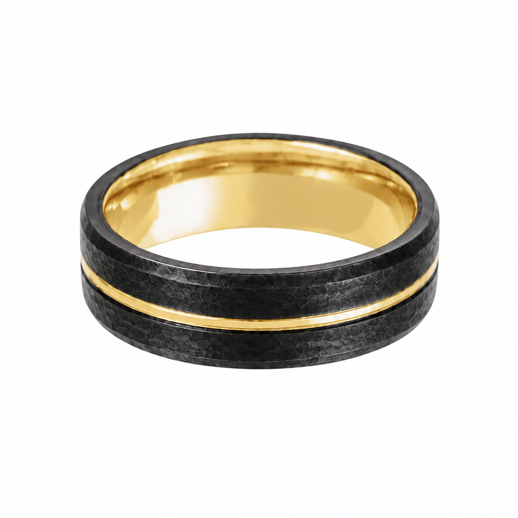 Catalogue-framed Tungsten 18k Band