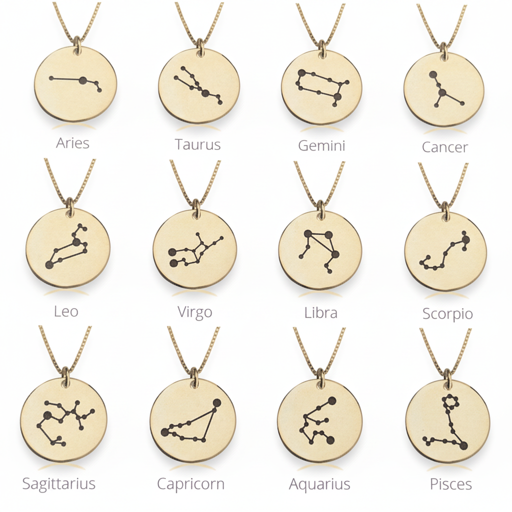 Constellation Charm with a pure white background
