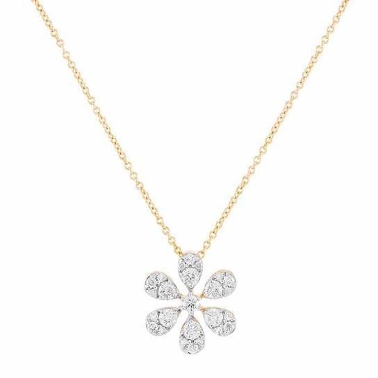 Diamond Flower Necklace