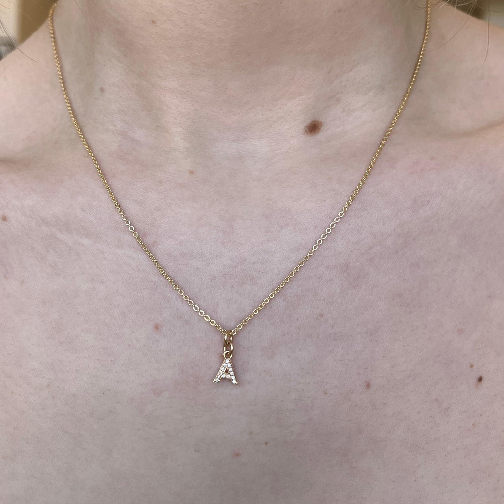 Diamond Letter Charm - Nashelle