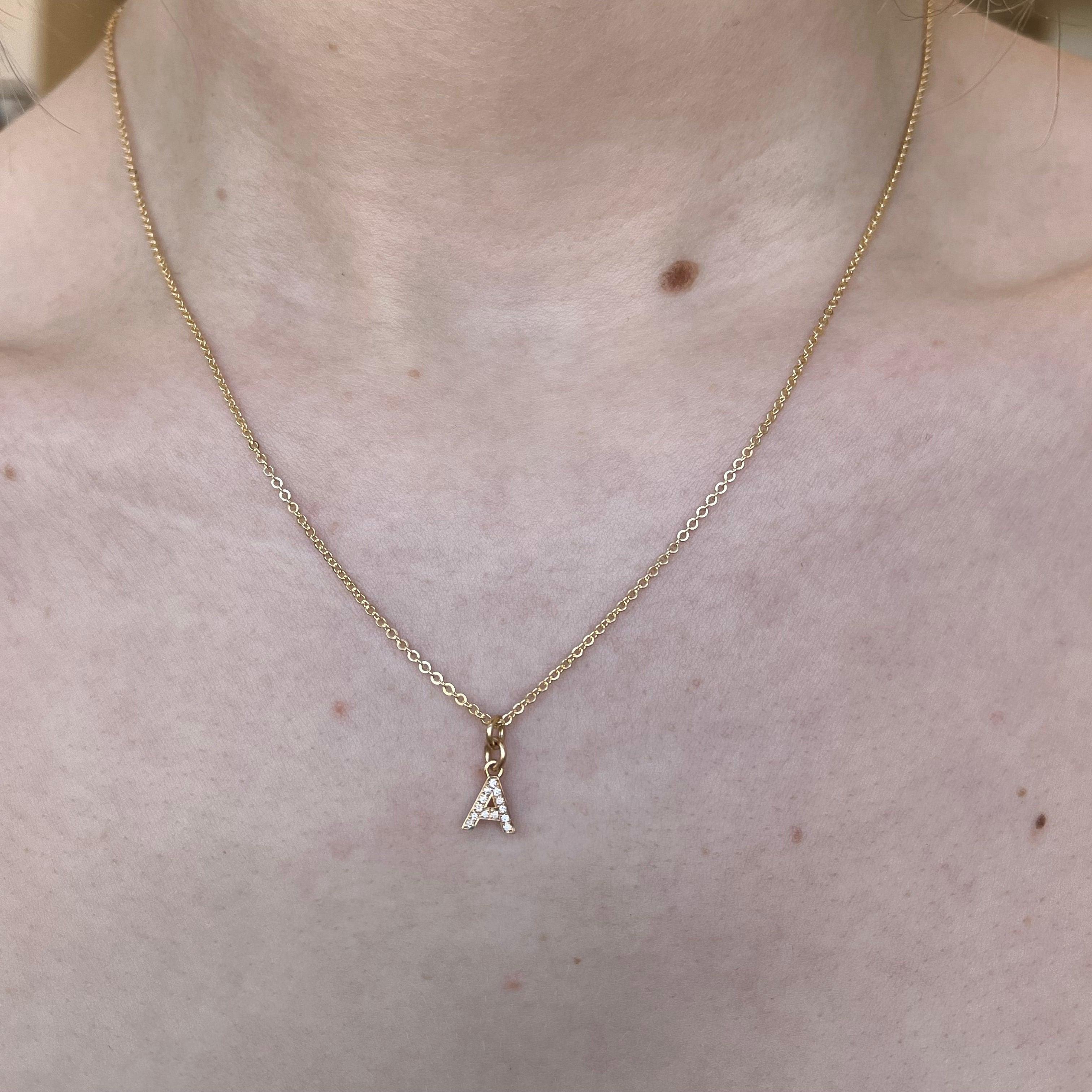 Diamond Letter Charm - Nashelle