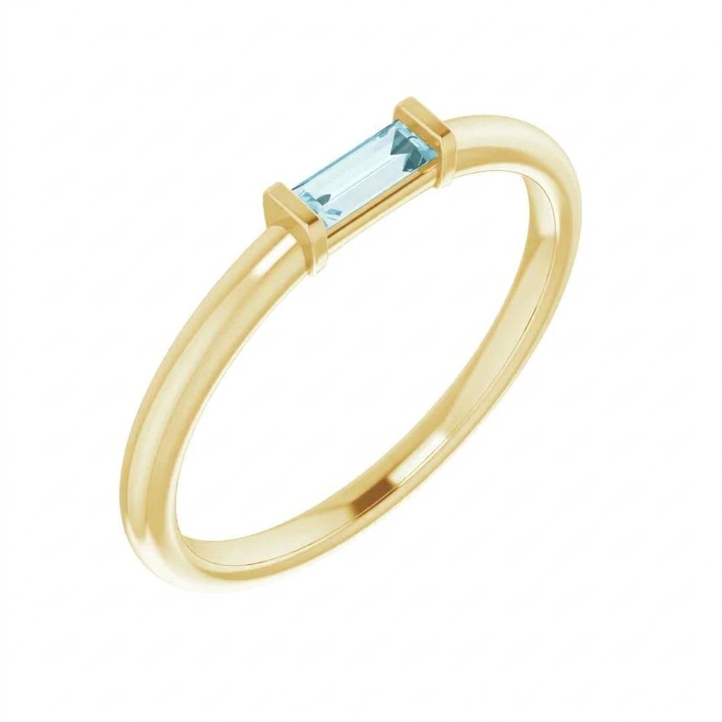 Sky Blue Topaz Stackable Ring