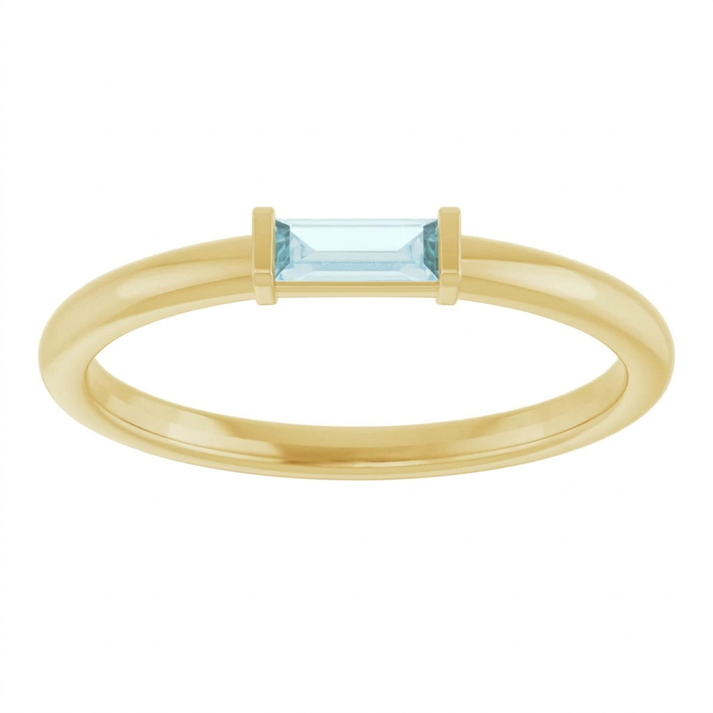Sky Blue Topaz Stackable Ring