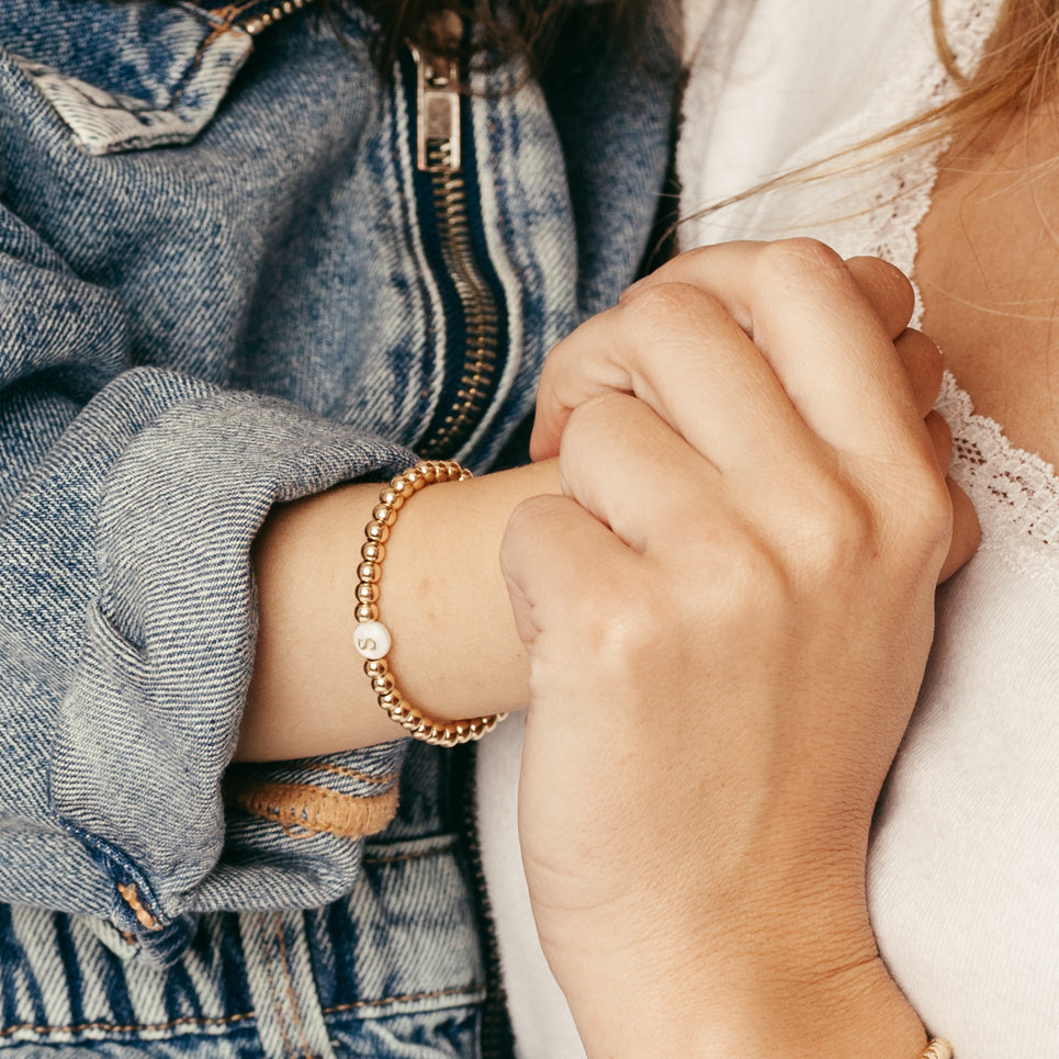 Poppy Initial Bracelet Mini