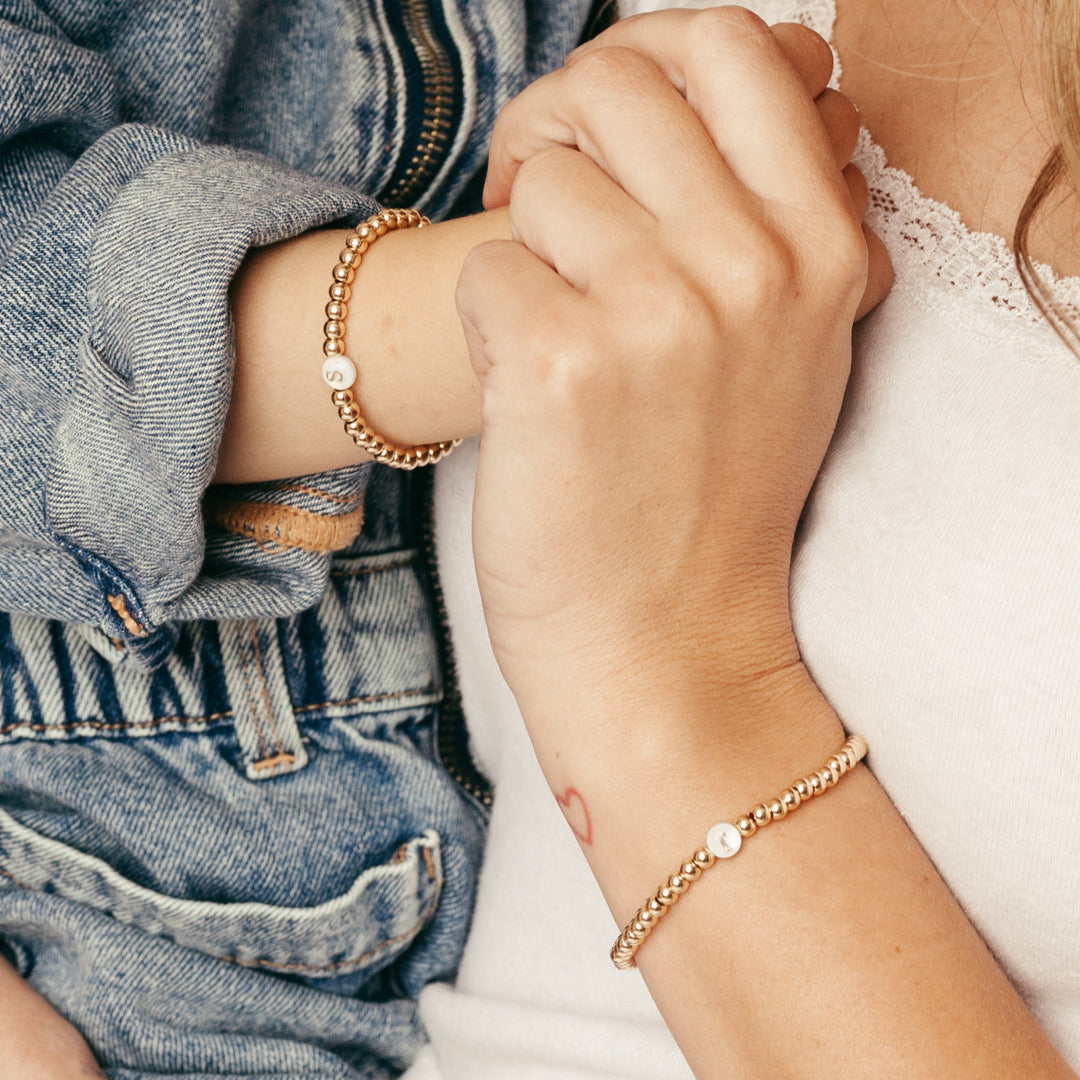 Poppy Initial bracelet