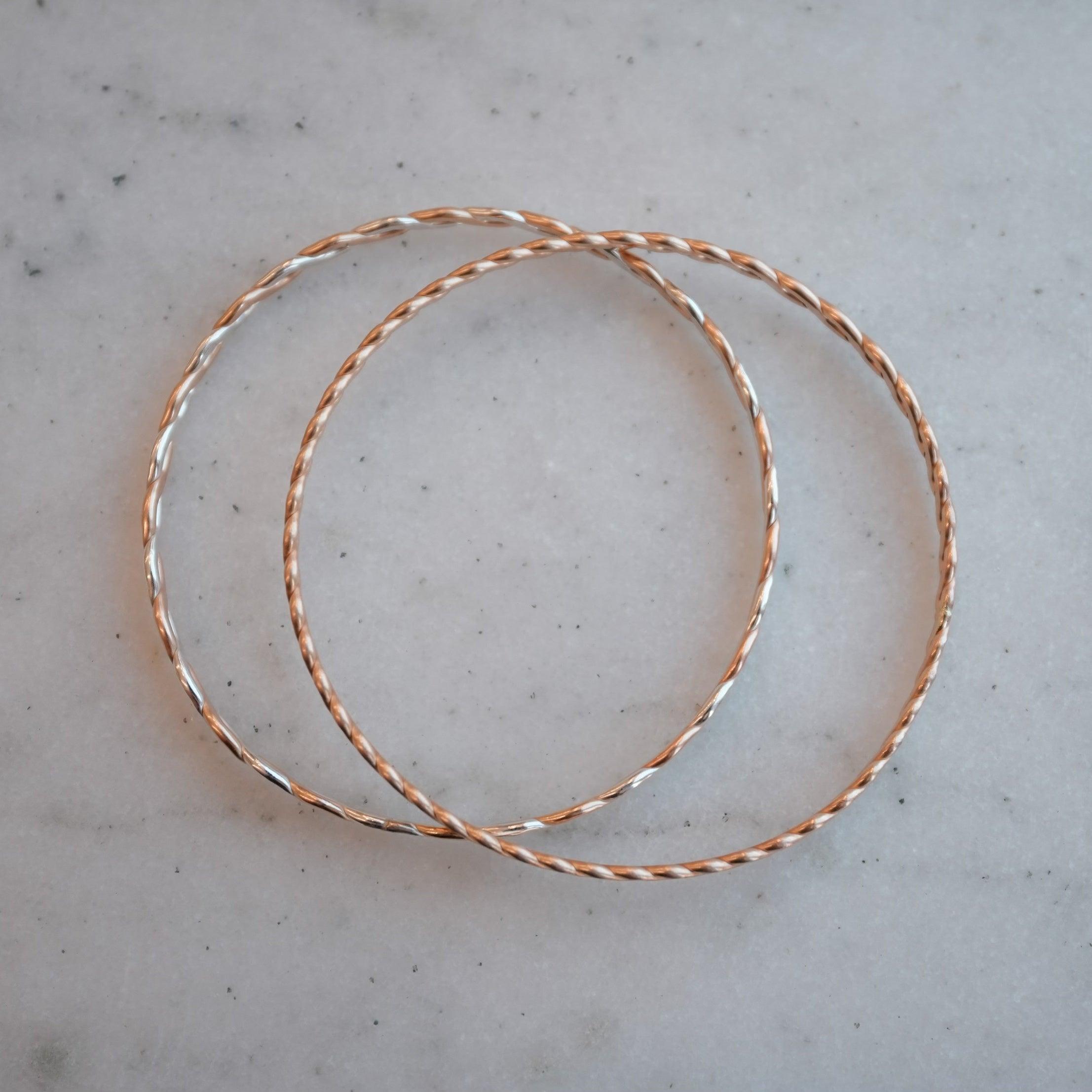 Twisted Wire Bangle - Nashelle
