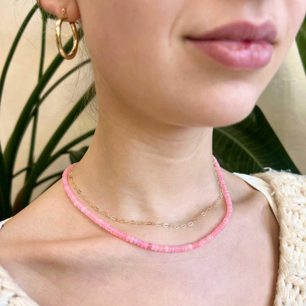 Pink Opal Necklace - Nashelle