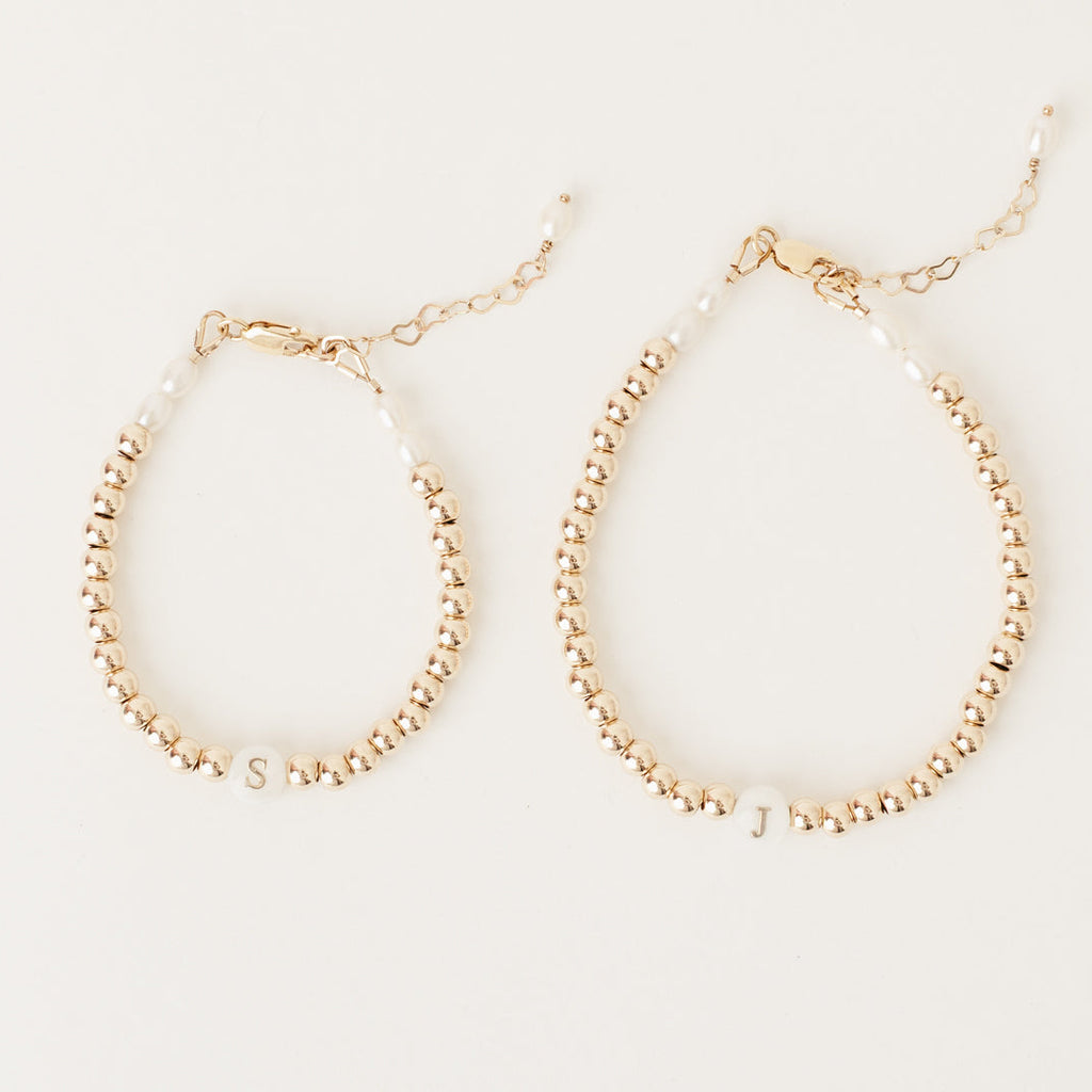 Poppy Initial bracelet