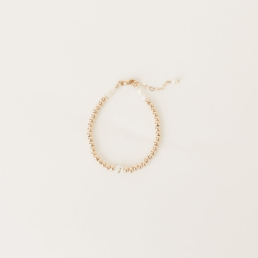 Poppy Initial bracelet