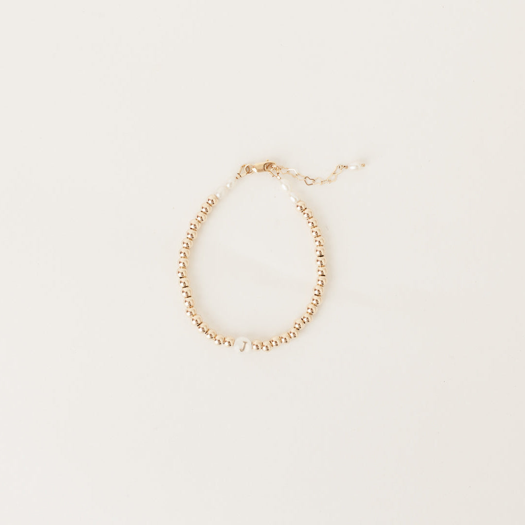 Poppy Initial bracelet