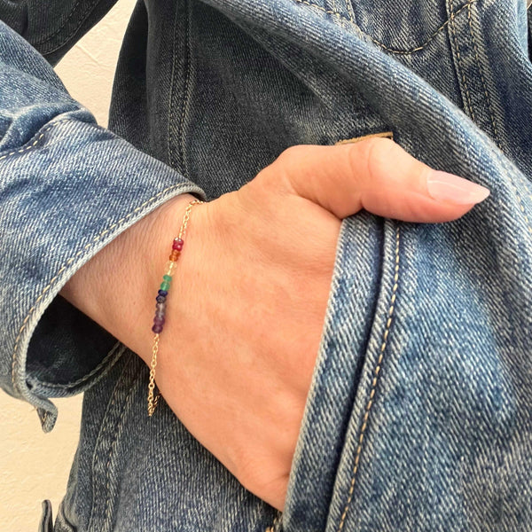 Rainbow Gem Bracelet - Nashelle