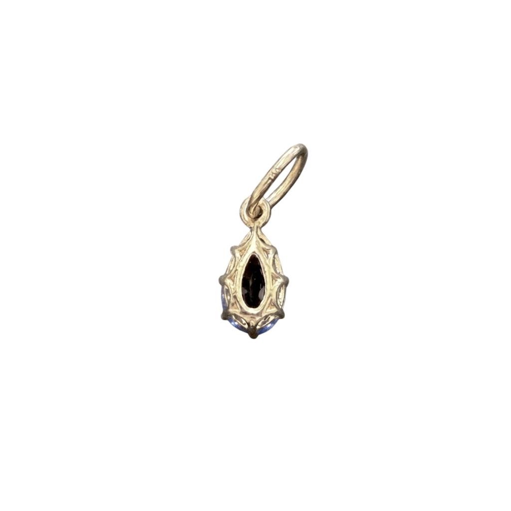 Tear Drop Sapphire Pendant