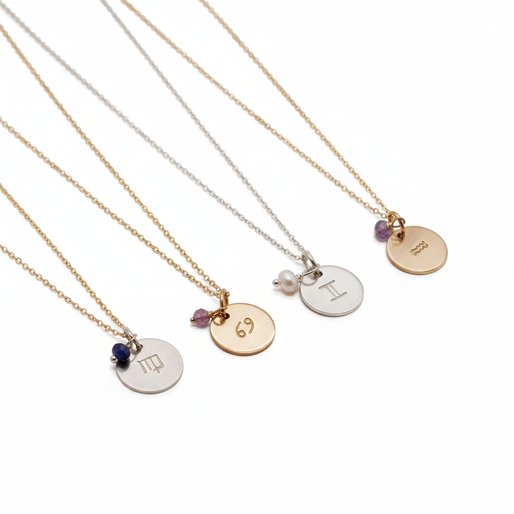 Second four-pendant product photo on white background