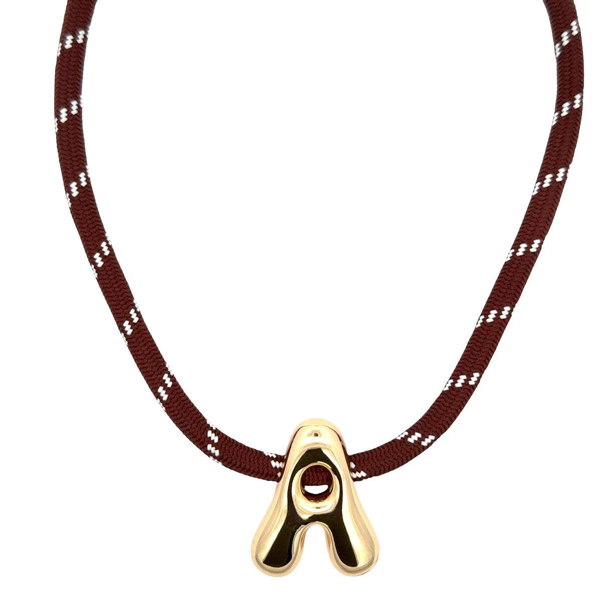 Bubble Letter Cord Necklace