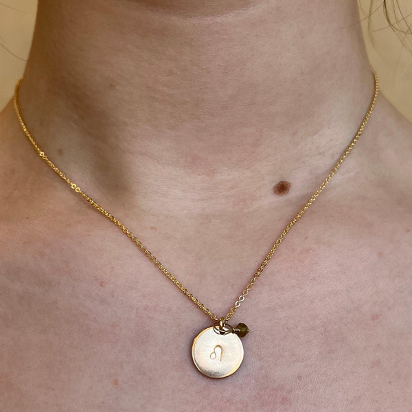 Zodiac Mini Coin Necklace - Nashelle