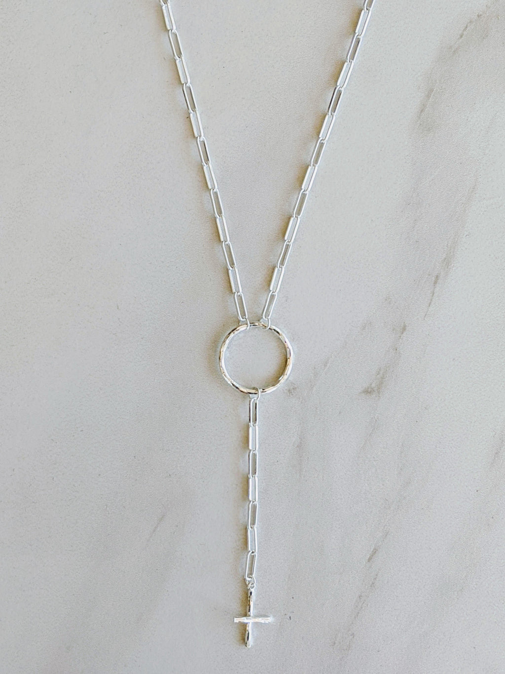 HARLOW Cross Drop Necklace - Nashelle